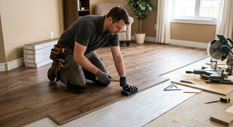 Laminate Floor Installation in Davie County, NC