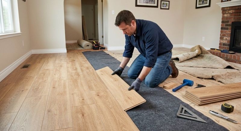 Laminate Floor Remodeling in Salisbury, NC