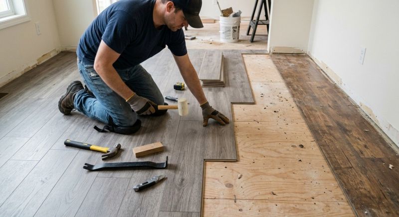 Laminate Floor Remodeling in Salisbury, NC