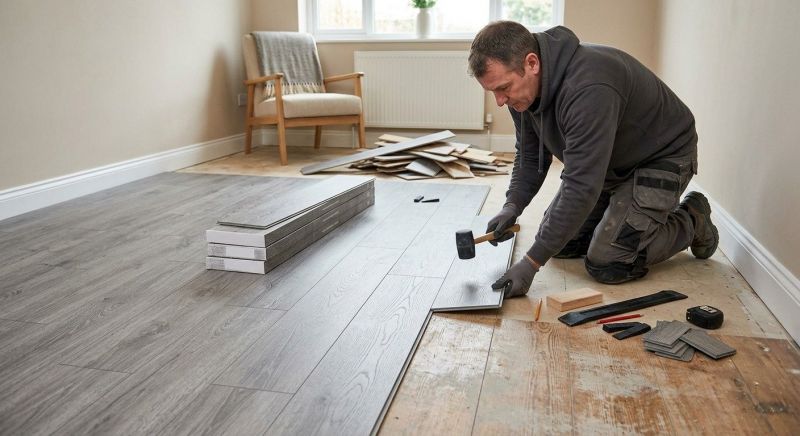 Laminate Floor Replacement in Davie County, NC
