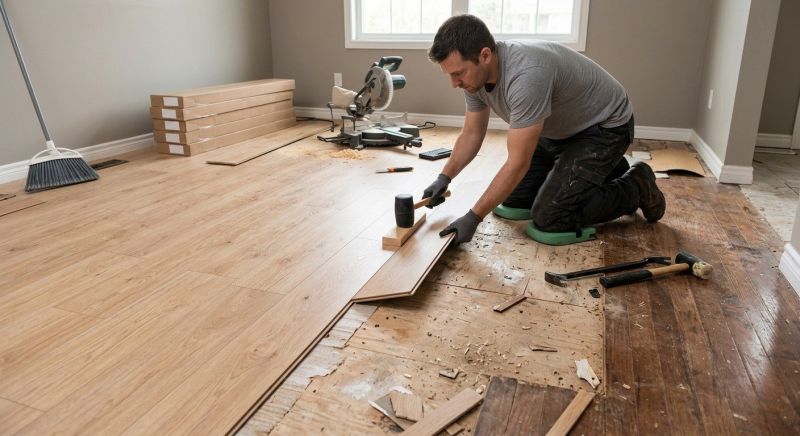 Laminate Floor Replacement in Rockwell, NC
