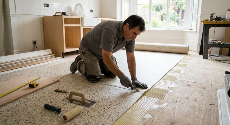 Linoleum Floor Installation in Rockwell, NC
