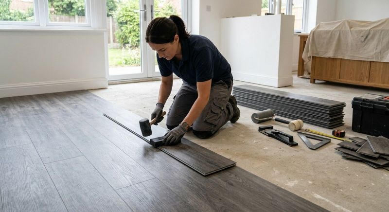 Luxury Vinyl Tile Installation in Advance, NC