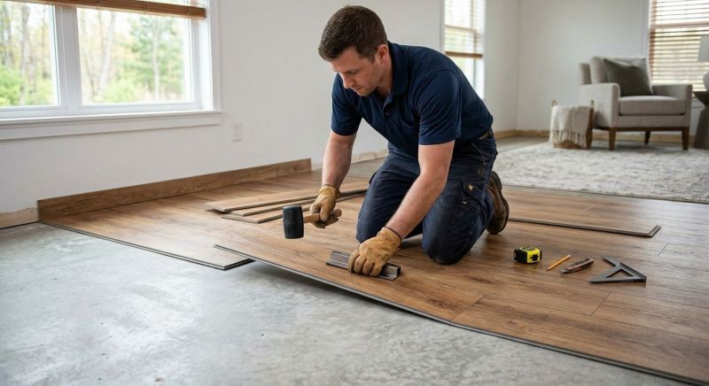 Luxury Vinyl Tile Installation in Cabarrus County, NC