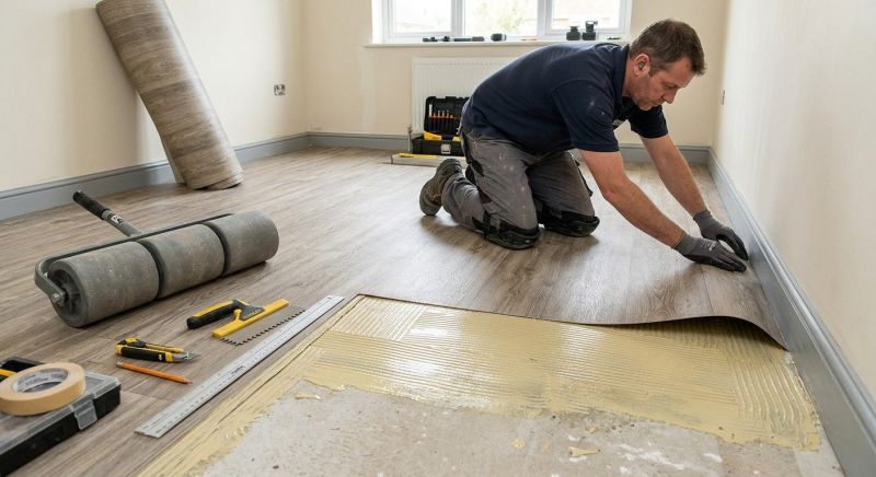 Sheet Flooring Installation in Salisbury, NC