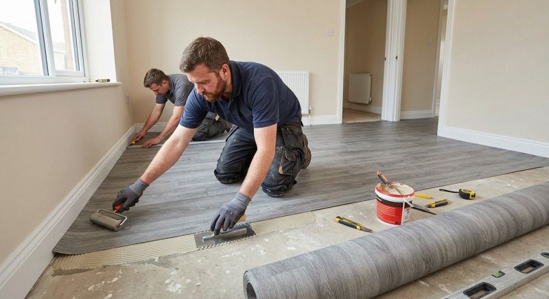 Sheet Flooring Installation in Rowan County, NC