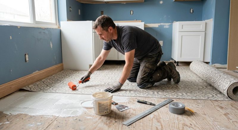 Sheet Linoleum Installation in Salisbury, NC