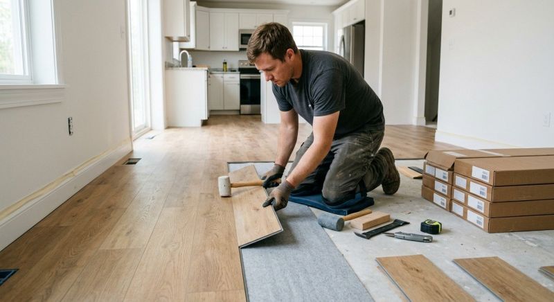 Vinyl Plank Floor Installation in Salisbury, NC